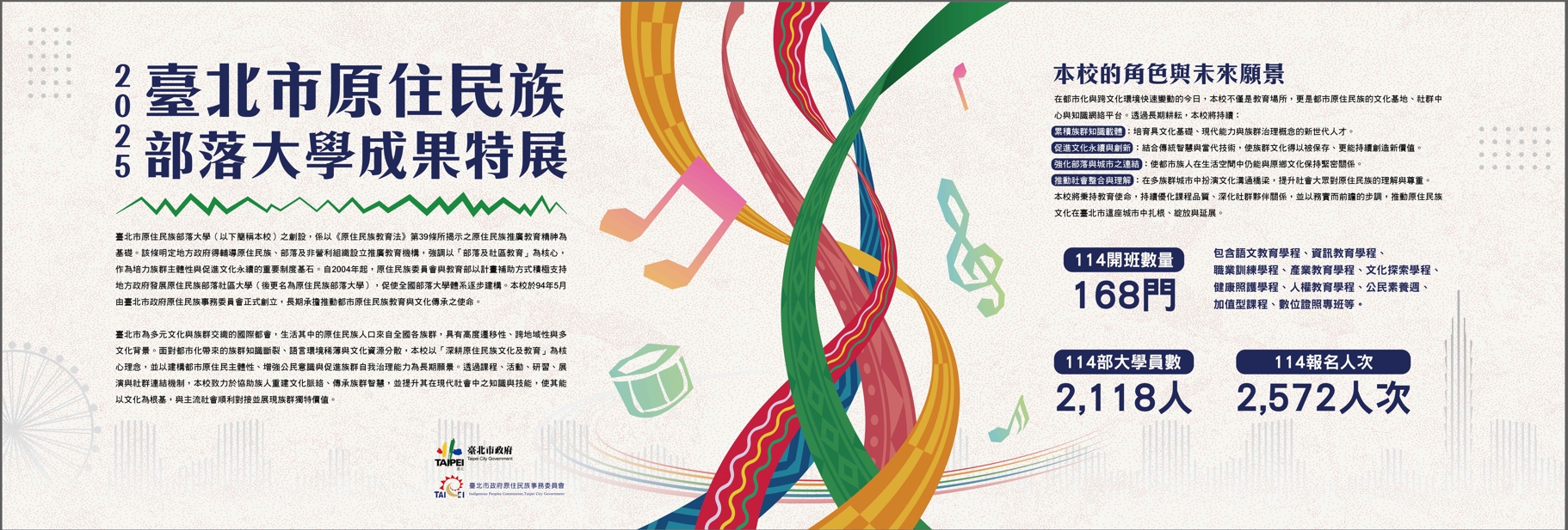 【原藝・共好】&nbsp;#臺北市原住民族部落大學成果展