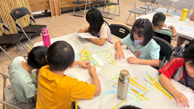 原民傳統紙編體驗活動暨和平島教會課後輔導班參訪圖片10695