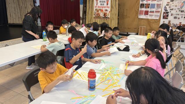 原民傳統紙編體驗活動暨和平島教會課後輔導班參訪圖片10697
