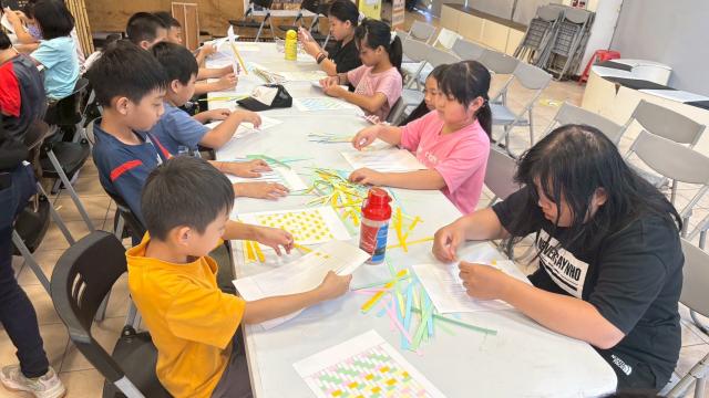 原民傳統紙編體驗活動暨和平島教會課後輔導班參訪圖片10696